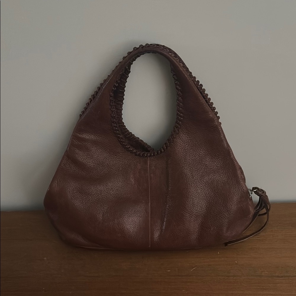 Banana Republic Brown Hobo Bag with Braided Strap